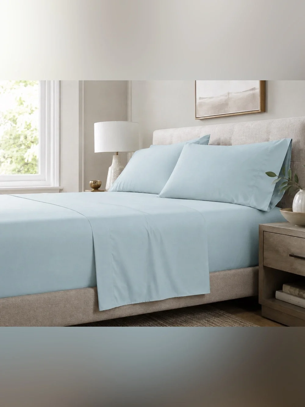 Madison Park 800TC King Sheet Set Aqua NWT